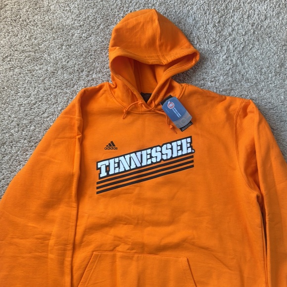 NWT Men’s Adidas Orange University of Tennessee Sweatshirt Hoodie Size XXL - Picture 2 of 9